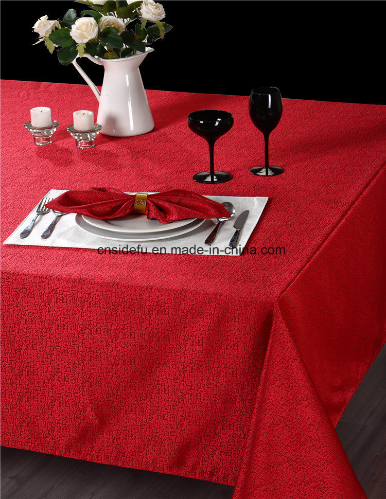 Hotel Linen Dining Table Wedding Red Cloth Napkins