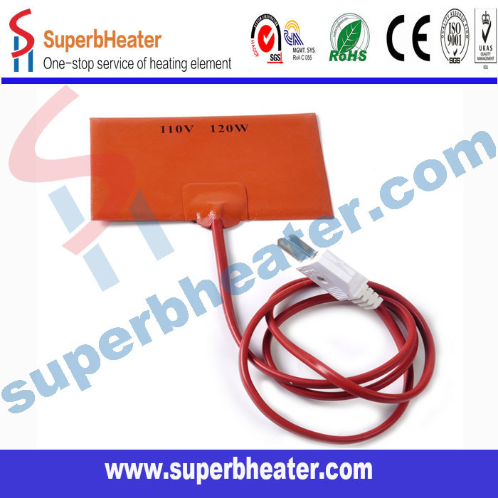 Industrial Irregular Shape Flexible Silicone Rubber Belt Heater with Ce