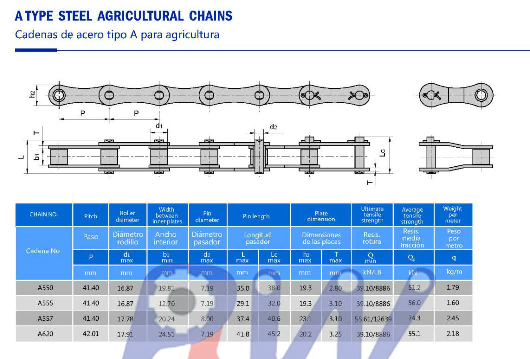 a Type Steel Agricultural Chain