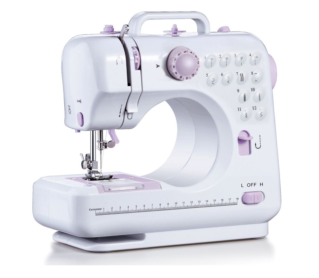 12 Stitches Pattern Household Electric Mini Sewing Machine Fhsm-505