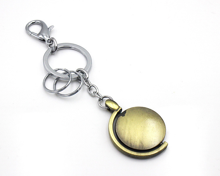 Wholesale Custom Logo Globe Shape Metal Key Chain