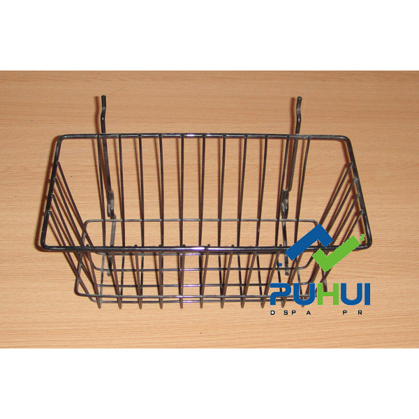 Shop Hanging Steel Wire Slatwall Pegboard Basket (PHH116A)