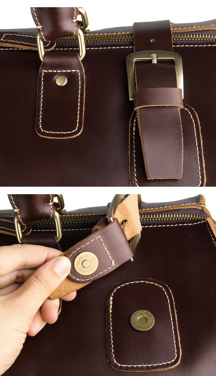 OEM Branded High Quality Vintage Leather Doctor Bag Trolley Bag
