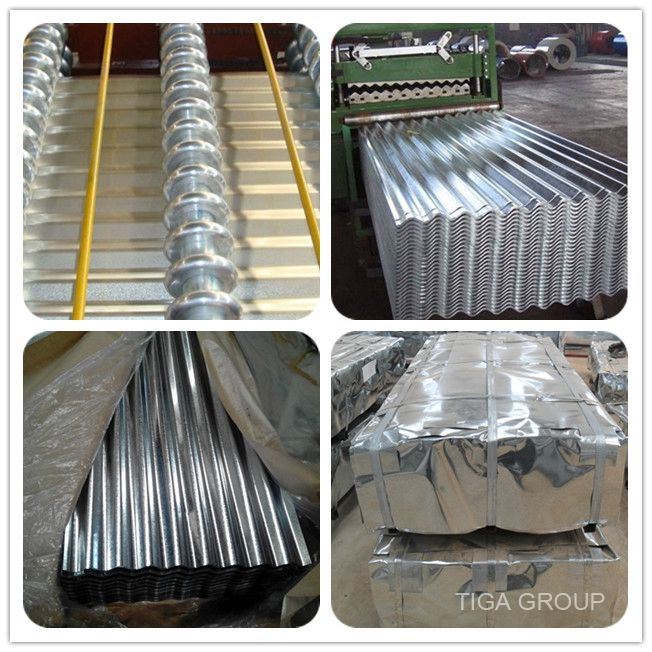 Shiny Corrugated Zinc Coated Steel Sheet Galvanized Roofing Sheet