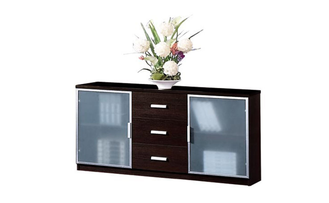 Office Furniture 2 Glass Door 3 Drawer Lateral Filing Cabinet