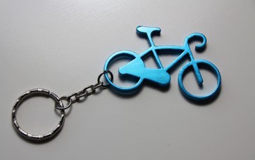 Aluminum Bicycle Bottle Opener Keychain with Printing