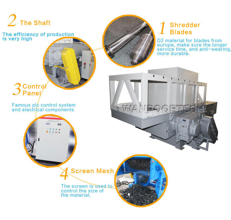 Good Quality HDPE Pipe/PVC Pipe Shredder Plastic Pipe Recycling Machine