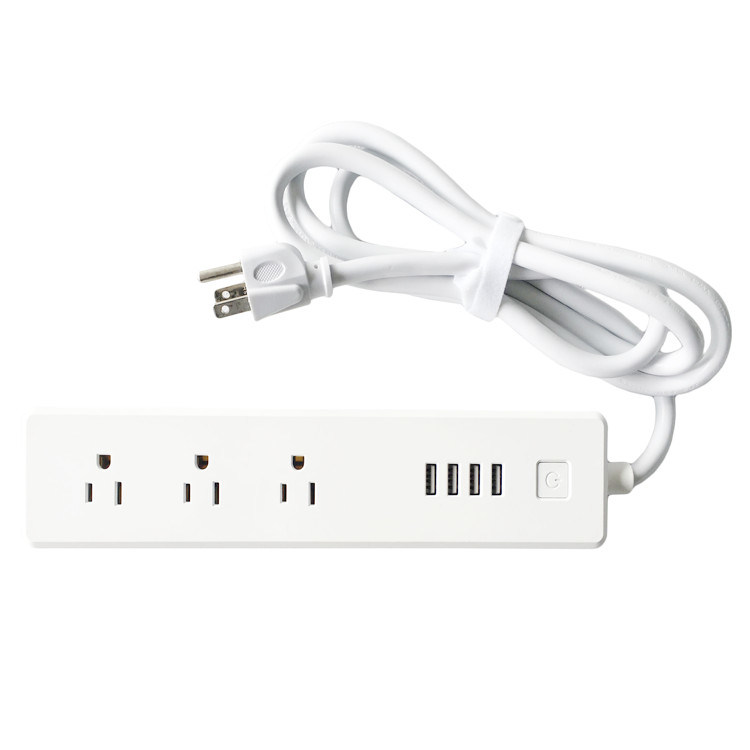 WiFi Smart Power Strip Surge Protector Plus 3 Outlet 4 USB Ports Charging