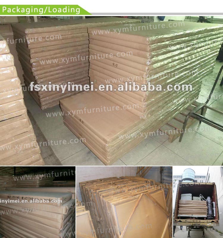White PVC Restaurant Wood Folding Table (XYM-T03)