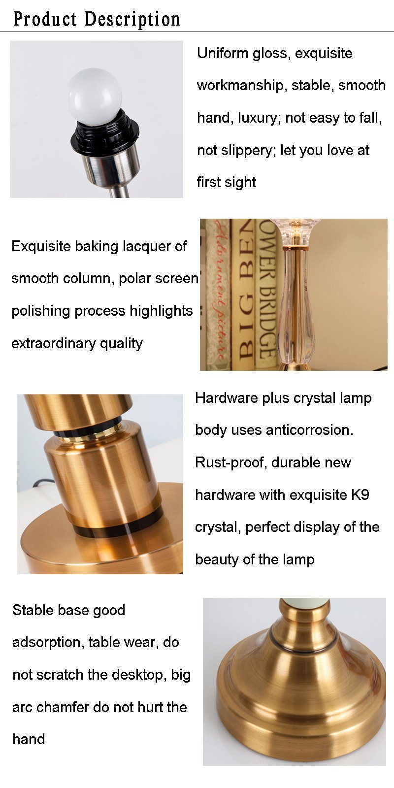 2018 Hot Sale LED Table Lamp for Reading