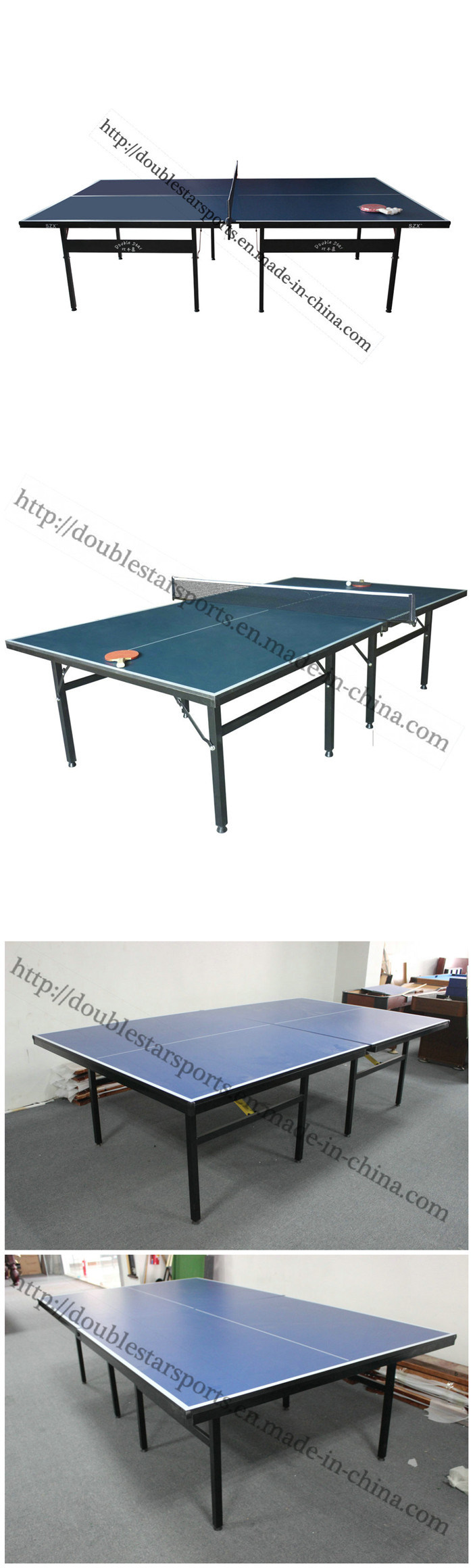 New Model Pingpong Table Tennis Table for Promotion 12mm/15mm