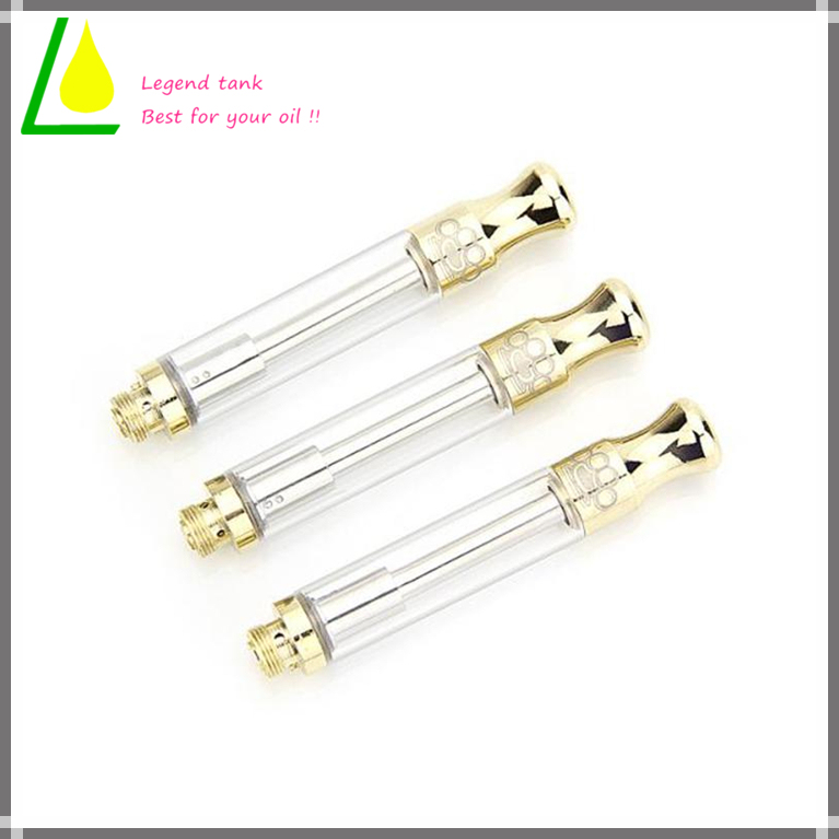 0.5ml 1.0ml Bud Vape Tank Empty Brass Knuckles Vaporizer Glass Cartridge