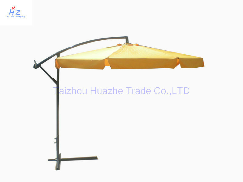 10ft Banana Umbrella with Flap Garden Umbrella Parasol Outdoor Umbrella