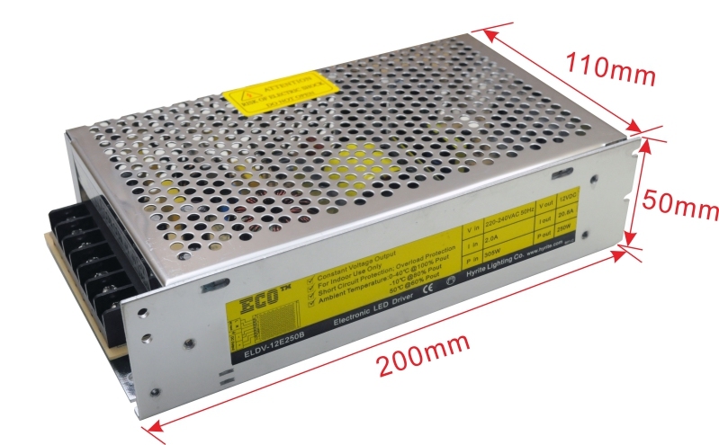 IP20 12V 250W SMPS Switching LED Power Supply