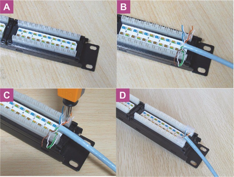 CAT6 24 Port LED UTP Patch Panel with Keystone Loaded