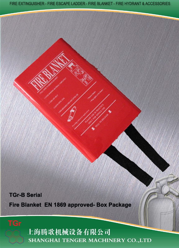 Fire Blanket Red PVC Box Package