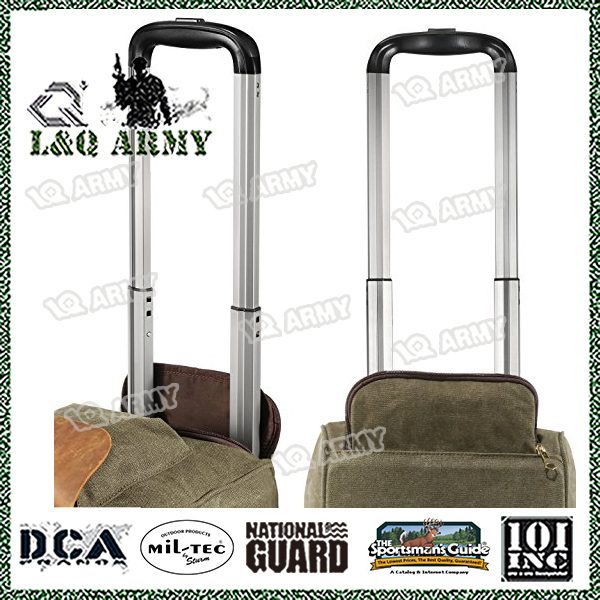 50L Rolling Duffle Bag with Wheels Canvas Travel Luggage Trolley Bag