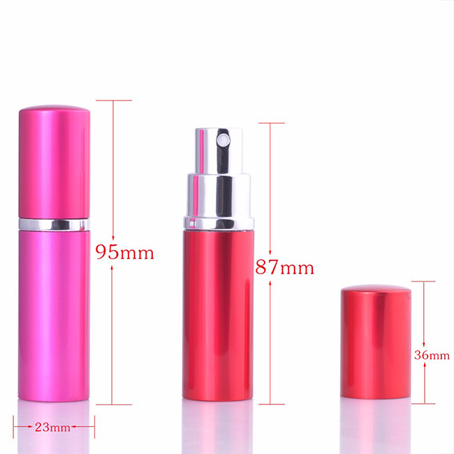Hot Sales Aluminum Pump Spray Mist Cap Rectangular Perfume Glass Bottle 50ml for Cosmetic