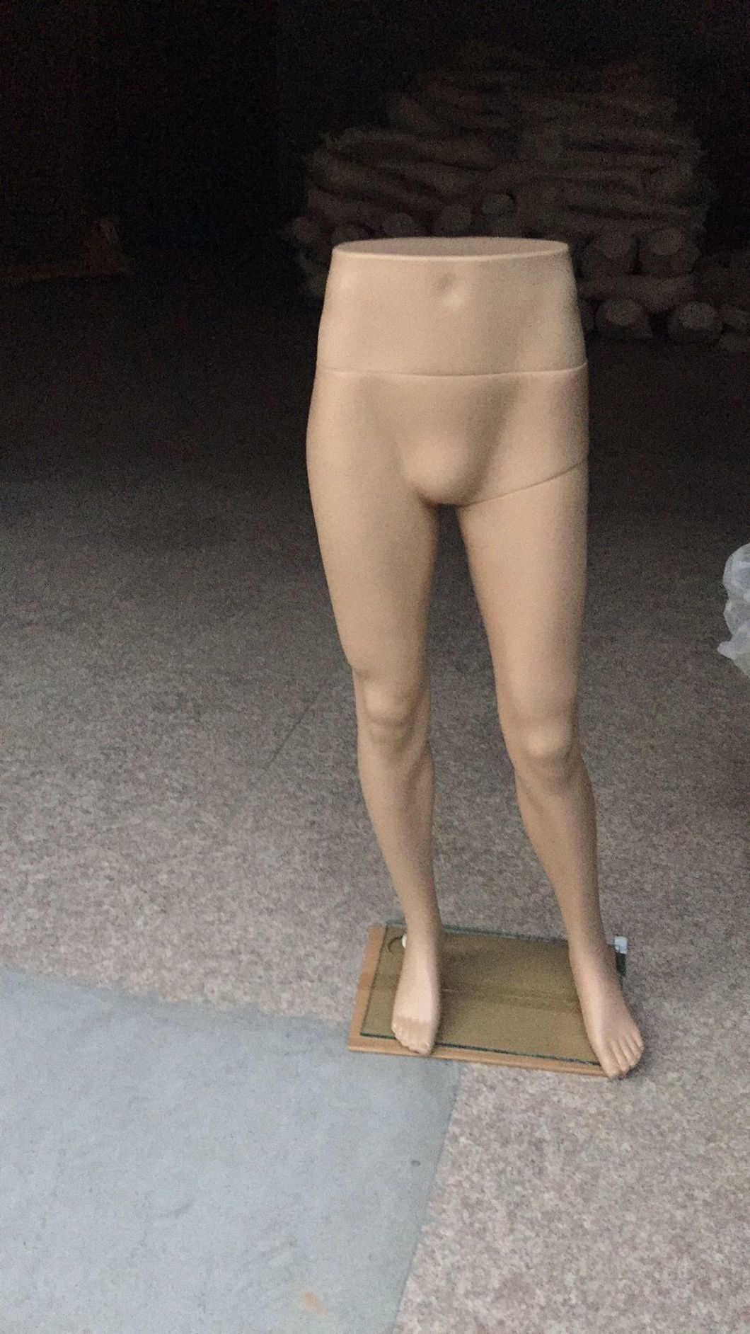 Plastic Male Standing Pant Half-Body Mannequin Model