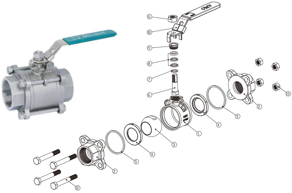 Made in China 4, 6, 8 Inch 1000 Wog Psi Fully Welded Stainless Steel Motorized Electric Floating 3PC Ball Valve Price