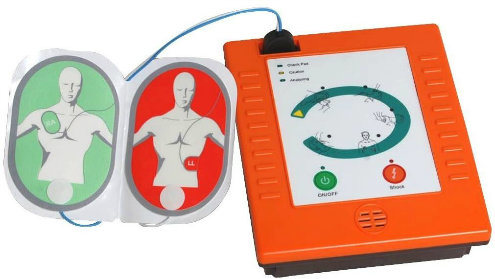 Aed6000 First Aid Medical Aed Portable Automated Biphasic External Defibrillator, Trainer Aed Machine