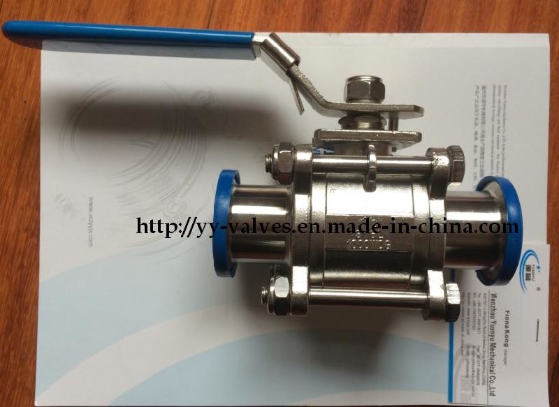 3PCS Sanitary Non Retention Ball Valve