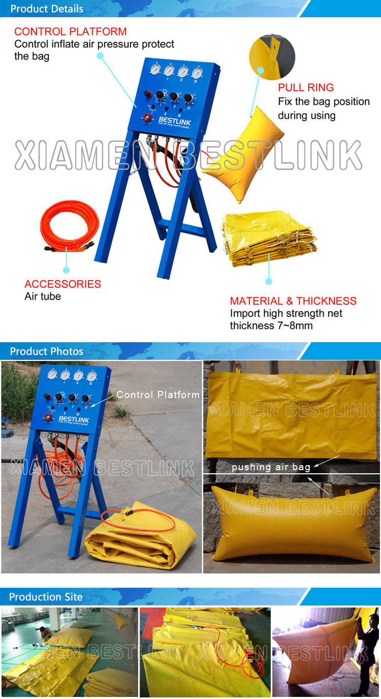 High Pressure Safety Air Pushing Bag for Marble Granite Mine