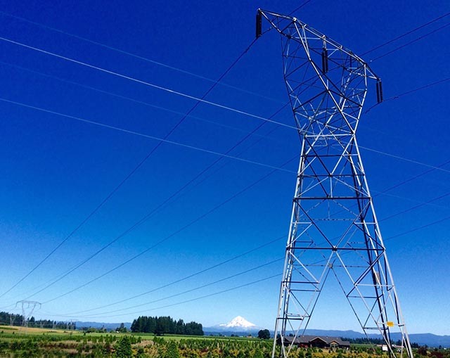 4-Legged High Voltage Gantry Power Transmission Monopole Tower