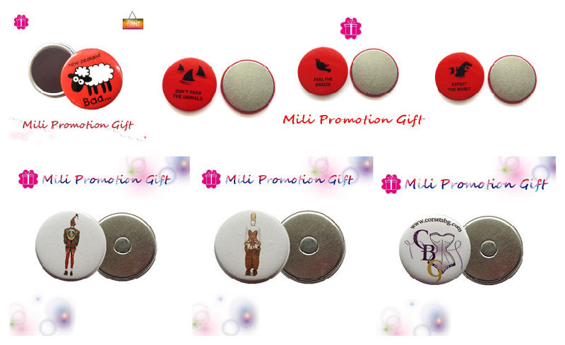 New Arrival Round 44mm4c Prints Promotion Gift Tin Badge Soft Magnets