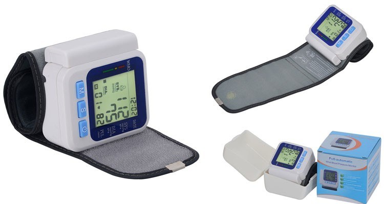 Large Screen Arm Type Digital Automatic Digital Wrist Cuff Blood Pressure Monitor