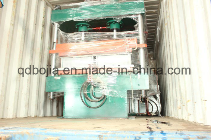 Single Daylight 4 Cavities Rubber Tile Making Machine