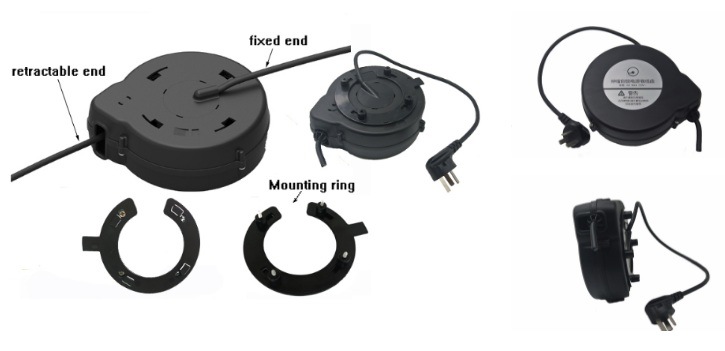 Automatic Small AC Power Cable Reels Retractable