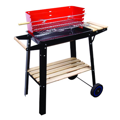 Metal Frame Square Picnic Barbecue Grill