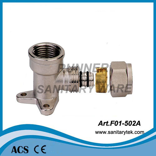 Brass Equal Tee / Brass Compression Fitting for Pex-Al-Pex Pipe (F01-303)