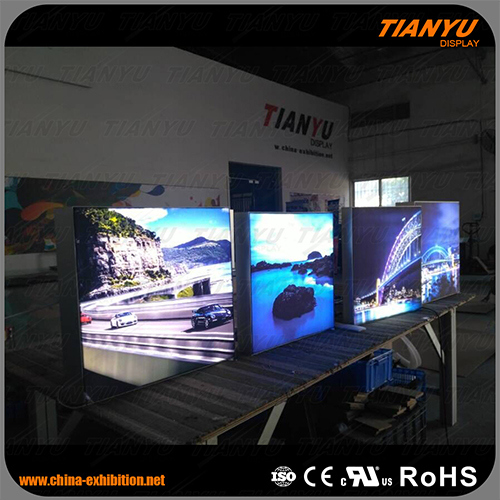 Aluminum Frame Textile LED Lighting Box Fabric Frameless Advertising Display LED Backlit Light Box