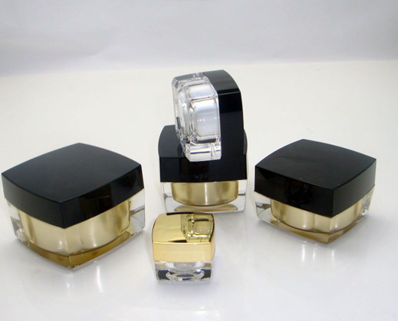 15g 30g 50g Wholesale Square Acrylic Cosmetic Jar