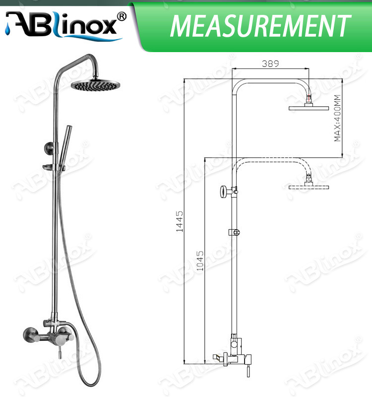 Top Quality Ablinox Stainless Steel Thermostatic Shower