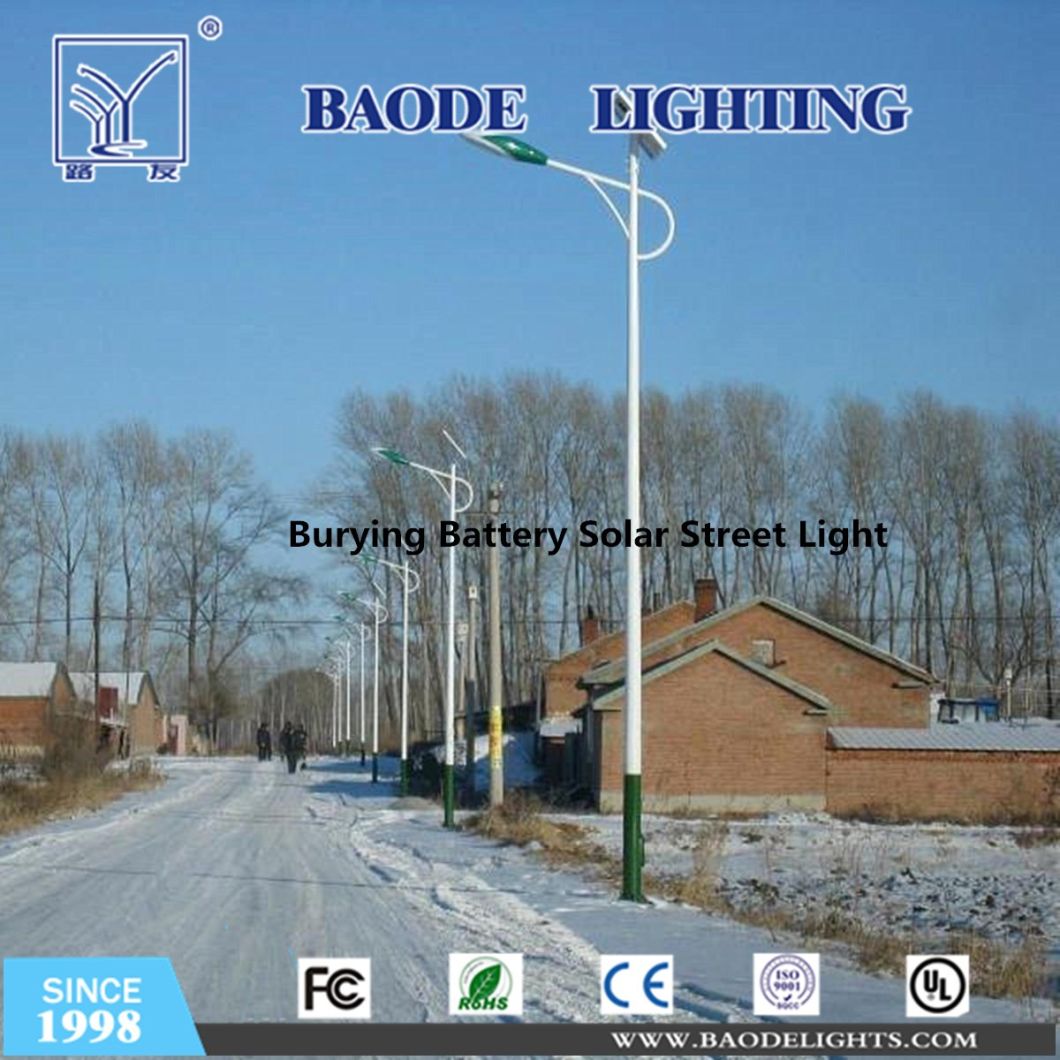 8m 10m Lighting Pole Double Arms Solar Street Light