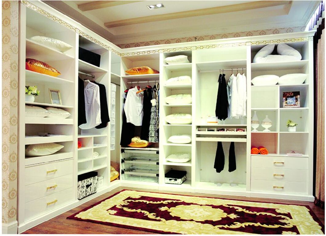 Fashion Bedroom Furniture Closet Solid Wood Wardrobe