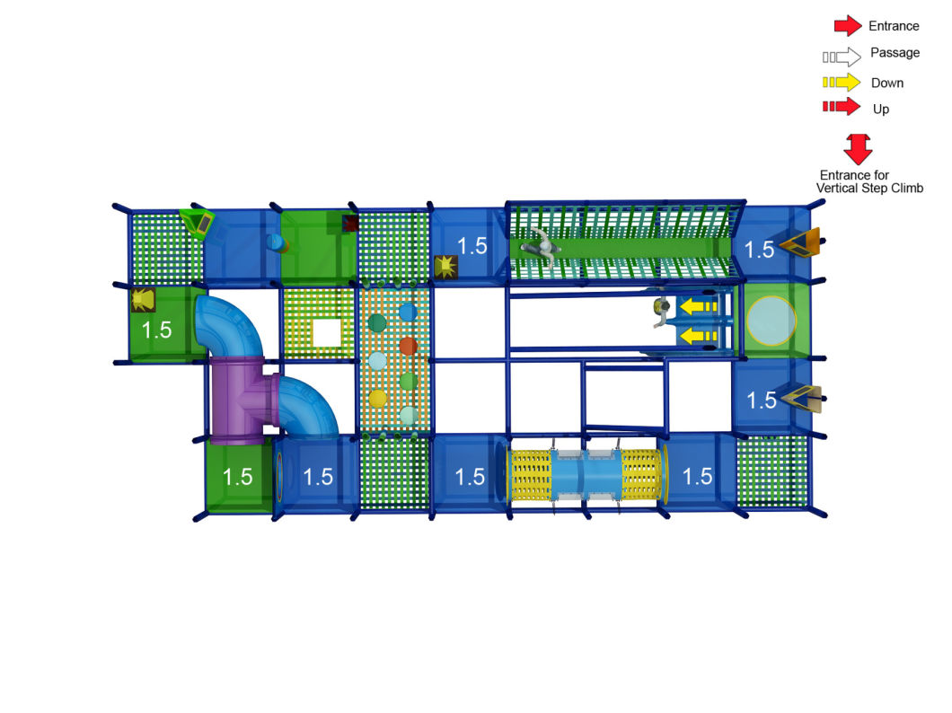 Forest Themed Dark Color Indoor Playground Equipment for Sale