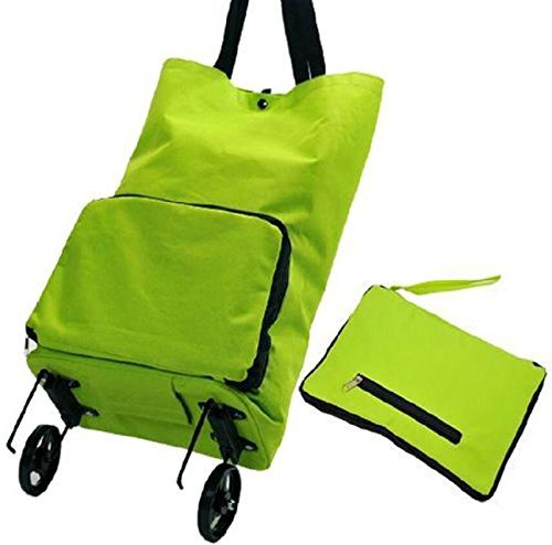 Custom Supermarket Folding Shopping Trolley Bag with Wheels
