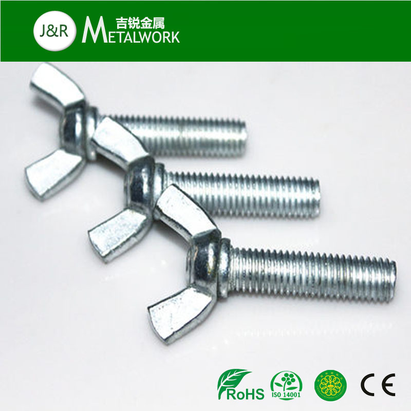 M8 Carbon Steel Galvanized Zinc Plated Wing Bolt (DIN316)