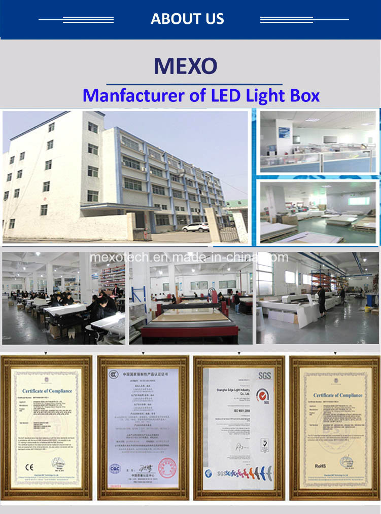 Double-Sided Acrylic LED Light Box for Real Estate Window Displays