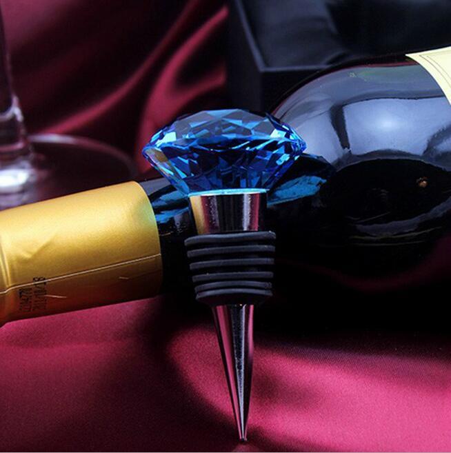 Fashionable Wedding Gift Crystal Heart-Shaped Bottle Wine Stoppers