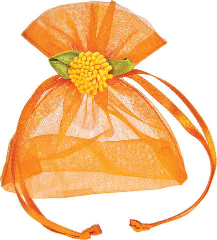 Colorful Personalized Organza Satin Ribbon Drawstring Bag for Holiday Gift Packing (COB-1147)