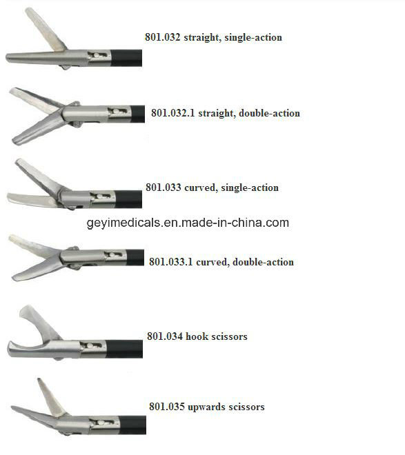 Reusable 5mm Laparoscopic Scissors with CE Certificate
