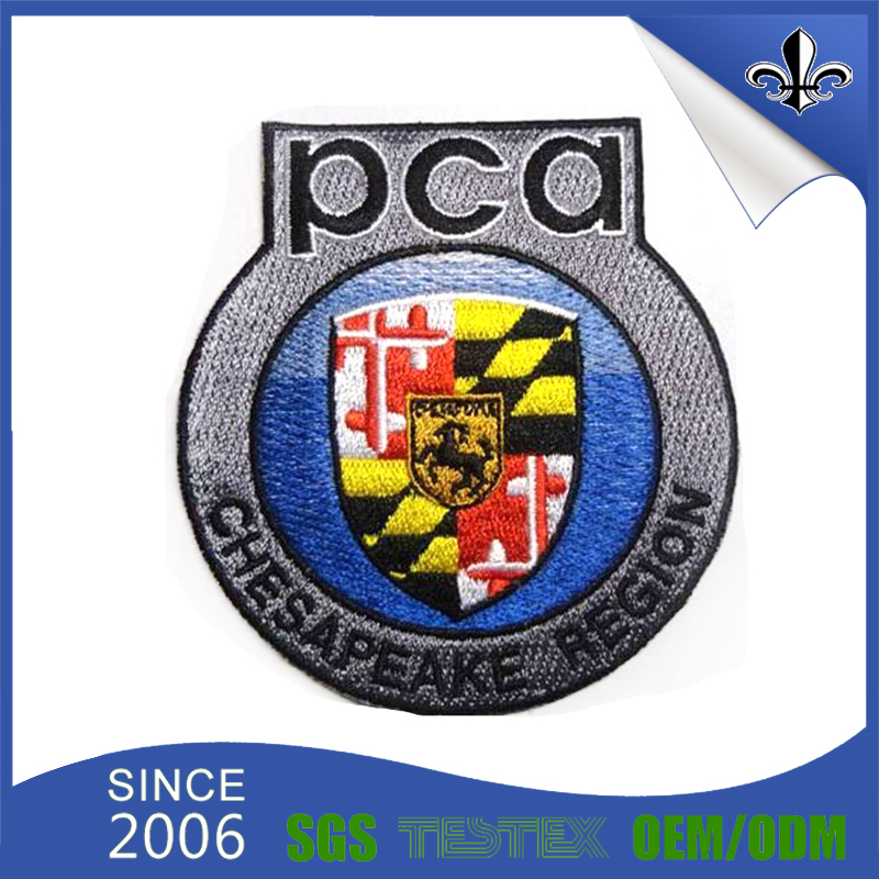 Eco-Friendly Garment Accessories Woven Label Badge Embroidery Patch