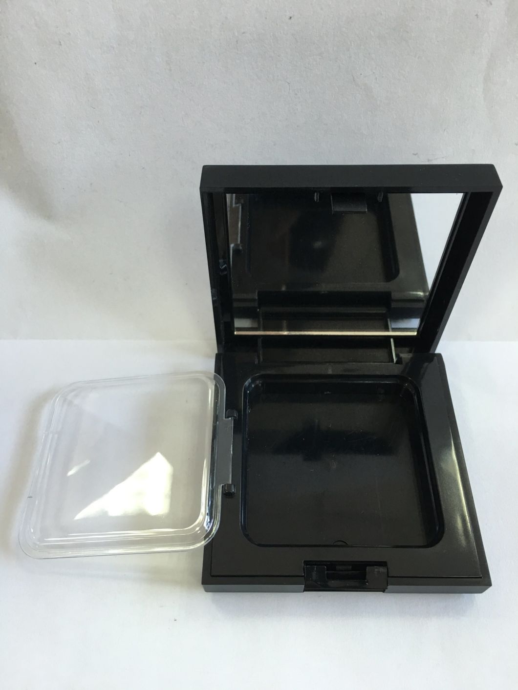 Square Plastic Powder Compact Case