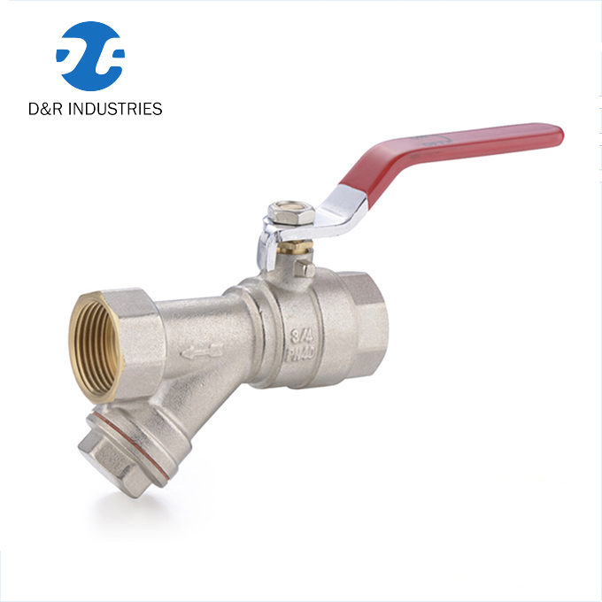 Y Strainer Ball Valve Brass