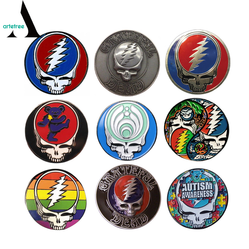 Grateful Dead Custom Metal Enamel Lapel Pin